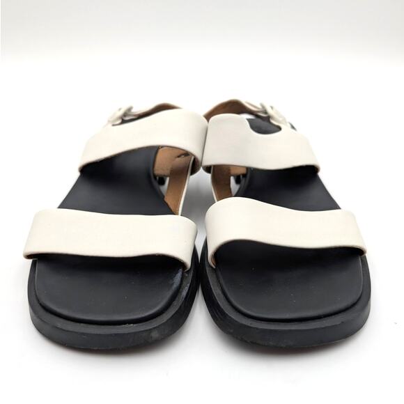Camper Dana Double Strap Sandals Open Square Toe Women's White Size US9 EU39.5 - Picture 2 of 12